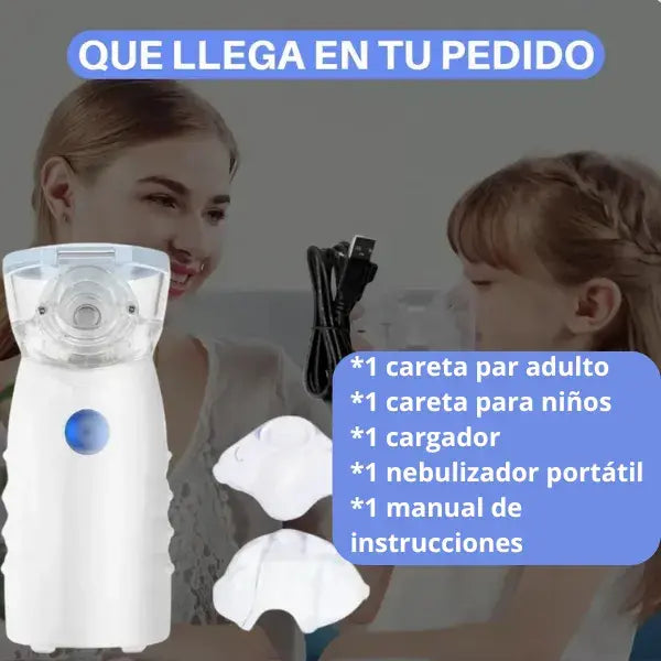 NEBULIZADOR PORTATIL PARA NIÑOS Y ADULTOS
