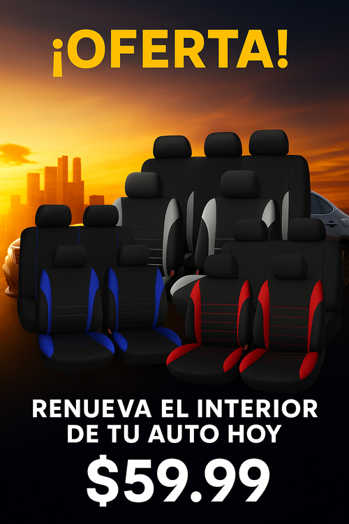 FORROS CUERINA UNIVERSALES PARA CARROS JUEGO PARA LOS 5 ASIENTOS FB