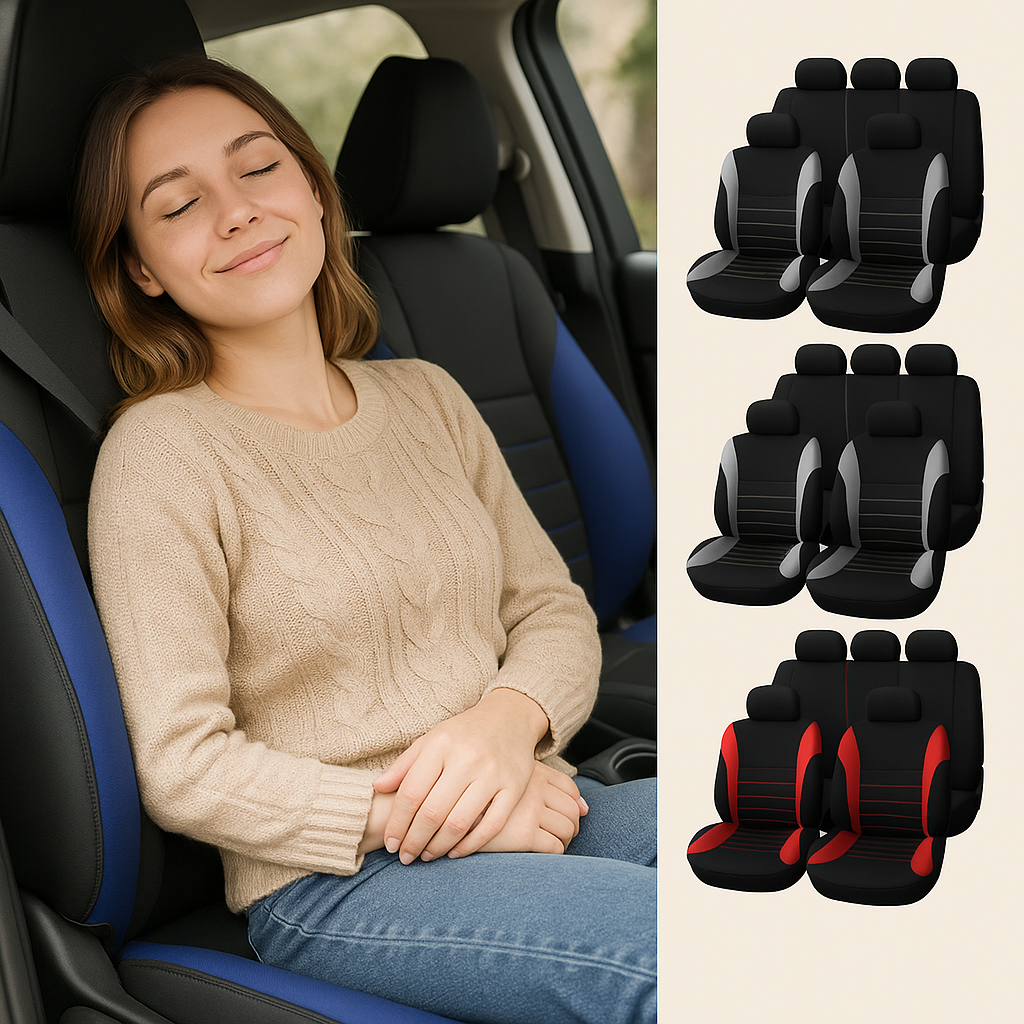 FORROS CUERINA UNIVERSALES PARA CARROS JUEGO PARA LOS 5 ASIENTOS FB