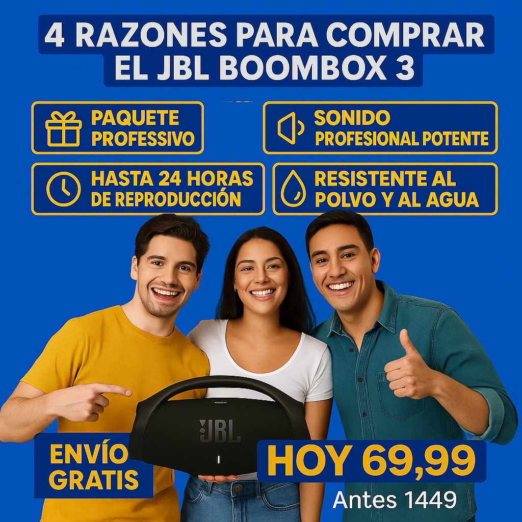 PARLANTE JBL BOOMBOX 3 +ENVIO GRATIS