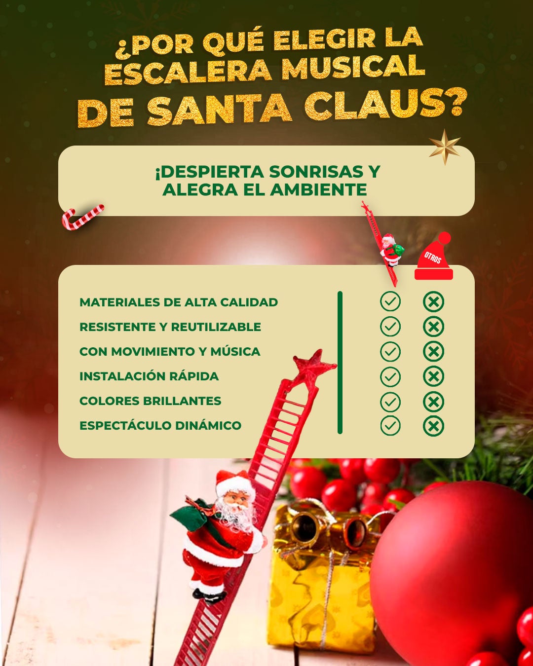 Santa Claus Escalera Musical