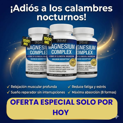 Magnesium Complex 1000 mg ORIGINAL ✨8 tipos de magnesio en 1 ⚡