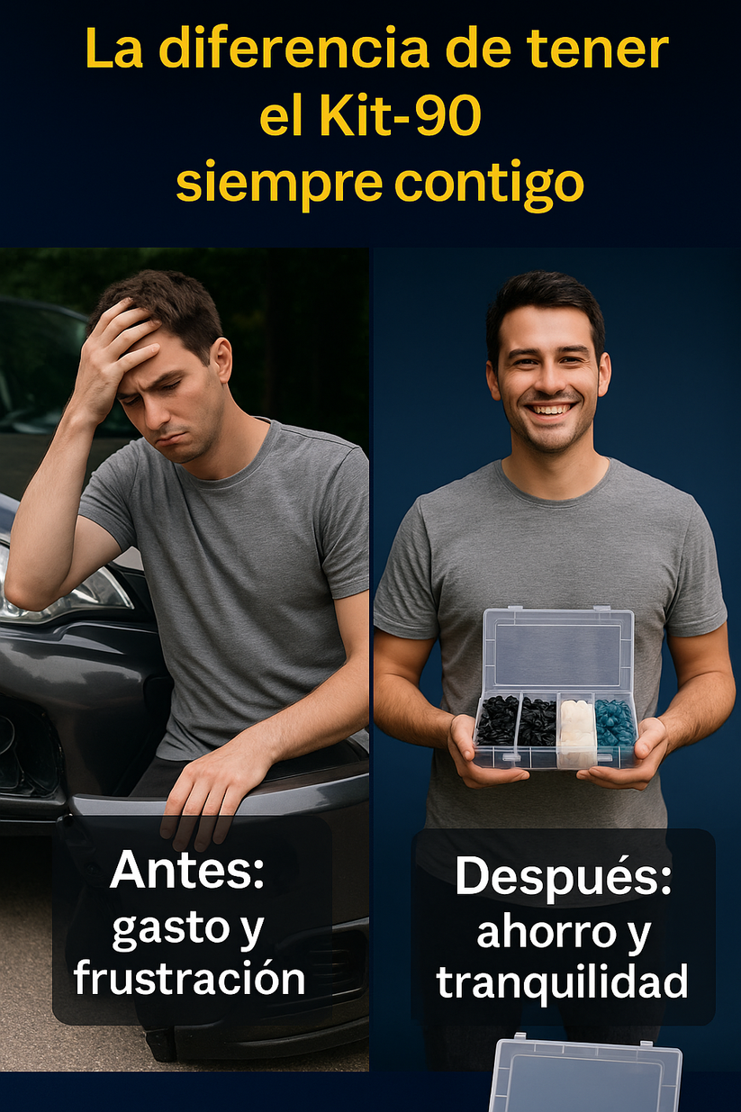 KIT DE SUJETADORES GUARDABARROS 152 PIEZAS