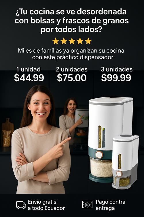 Dispensador De Arroz 12kg 25 libras