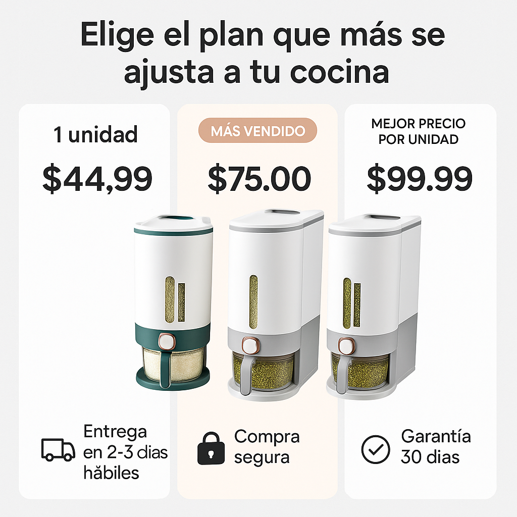 Dispensador De Arroz 12kg 25 libras