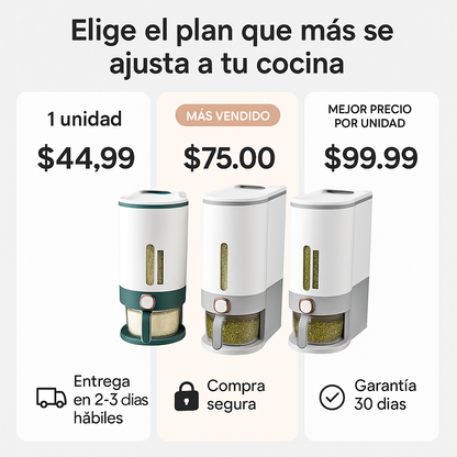 Dispensador De Arroz 12kg 25 libras