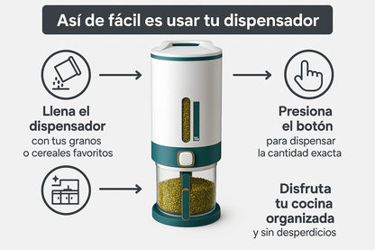 Dispensador De Arroz 12kg 25 libras