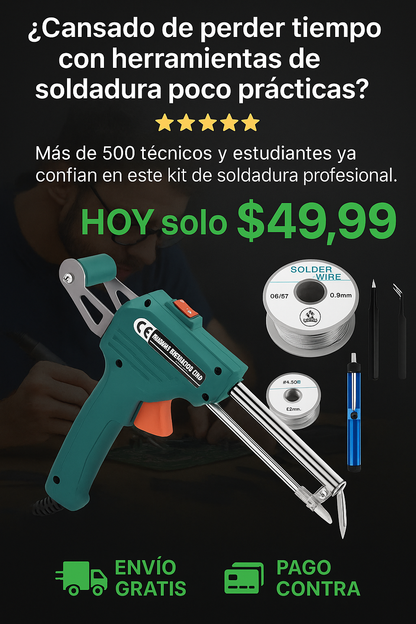 KIT DE PISTOLA DE SOLDADURA