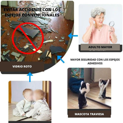 1 ESPEJOS ADHESIVOS ACRÍLICOS