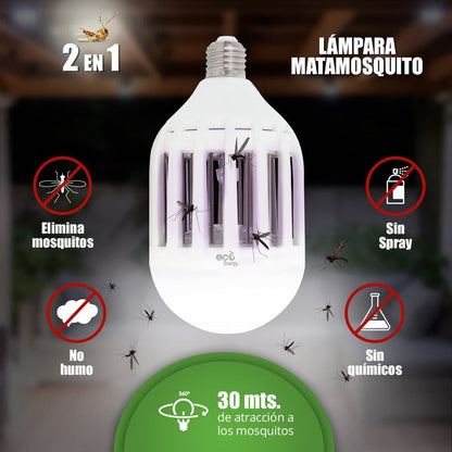 Foco Led con Mata Mosquitos